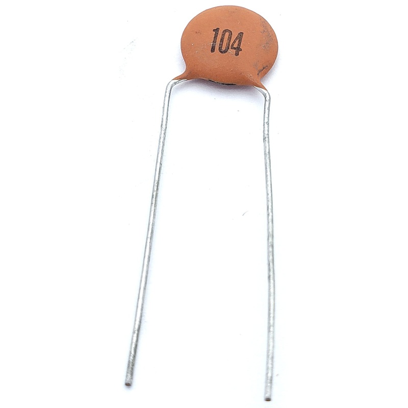 0.1uF 50V Ceramic Disc Capacitor – XICON 104