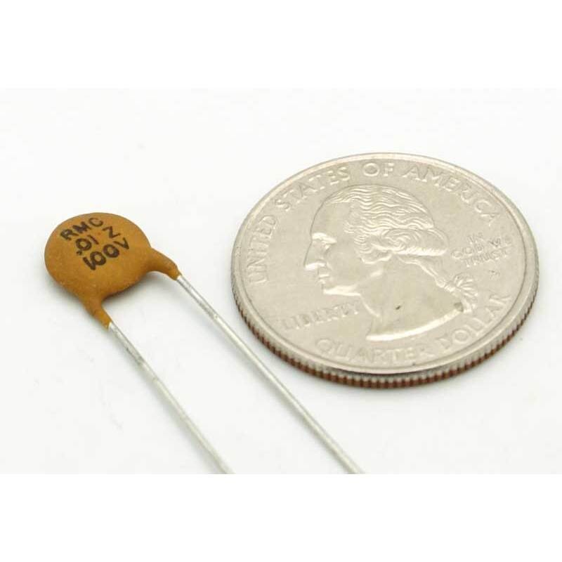 ceramic capacitor 0.01 F -20%,+80% 100 volts
