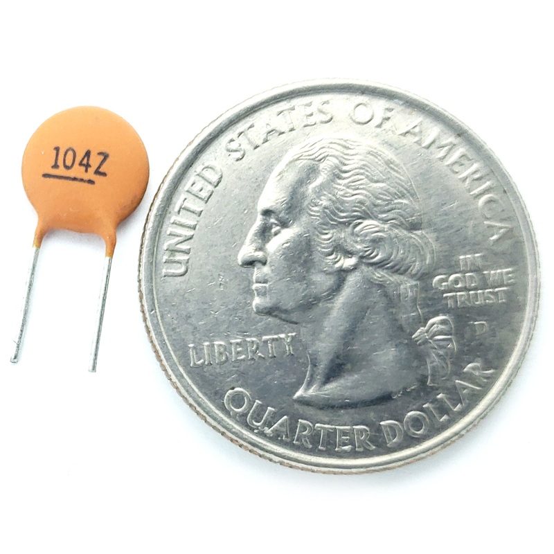 ceramic capacitor 0.1 F +80%-20% 50 volts Y5V