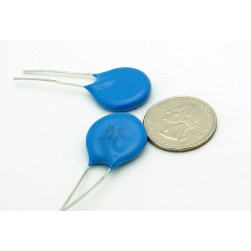 ceramic capacitor 6800 pF 0.1pf(B) 2000 volts