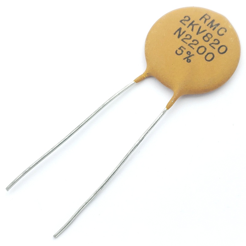 ceramic capacitor 820 pF 5% 2000 volts N2200