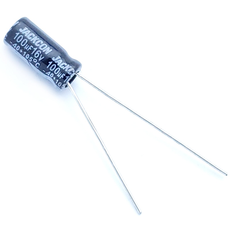 100uF 16 Volt Electrolytic Capacitor
