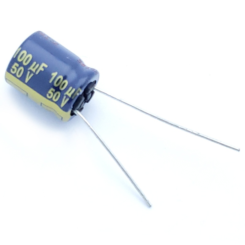 100uF 50 Volt Electrolytic Capacitor