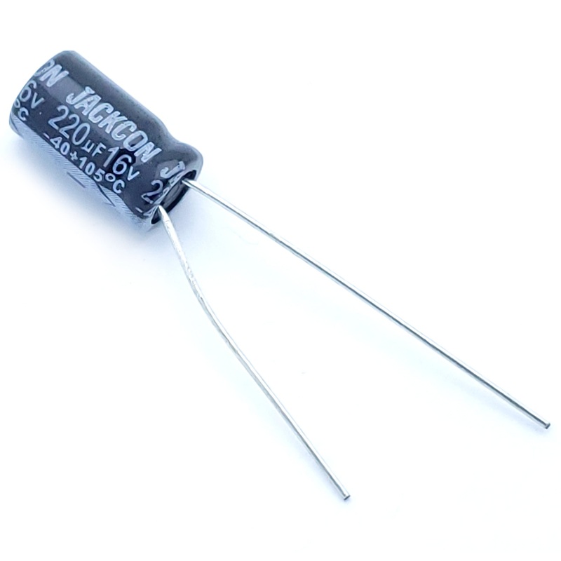 220uF 16 Volt Electrolytic Capacitor