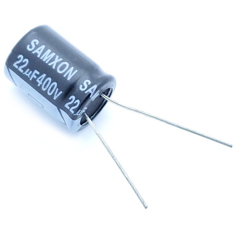 22uF 400 Volt Electrolytic Capacitor