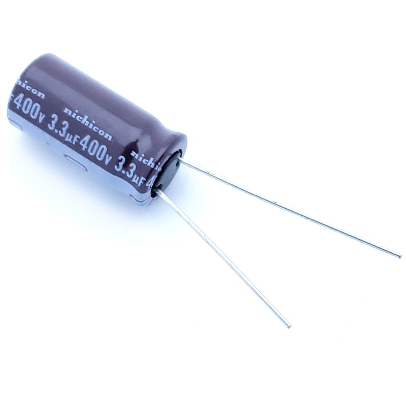 3.3uF 400 Volt Electrolytic Capacitor