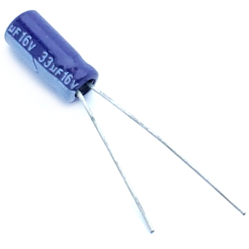 33uF 16 Volt Electrolytic Capacitor