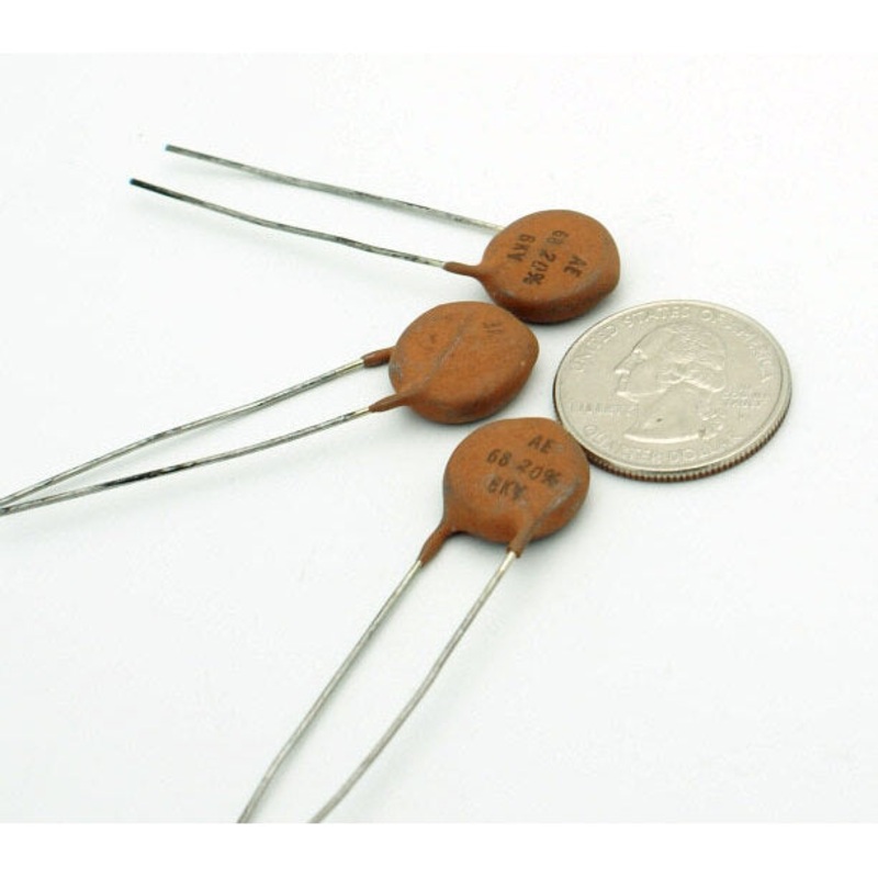 ceramic capacitor 68 pF 20% 6000 volts