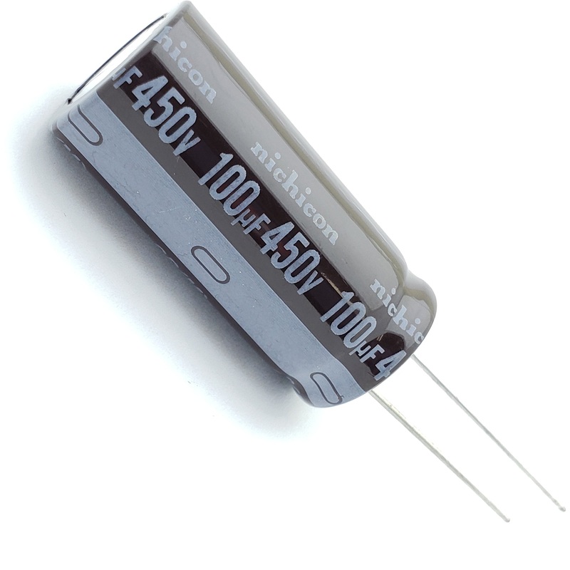 100uF 450 Volt Electrolytic Capacitor  – 105c – 20% – Radial Lead