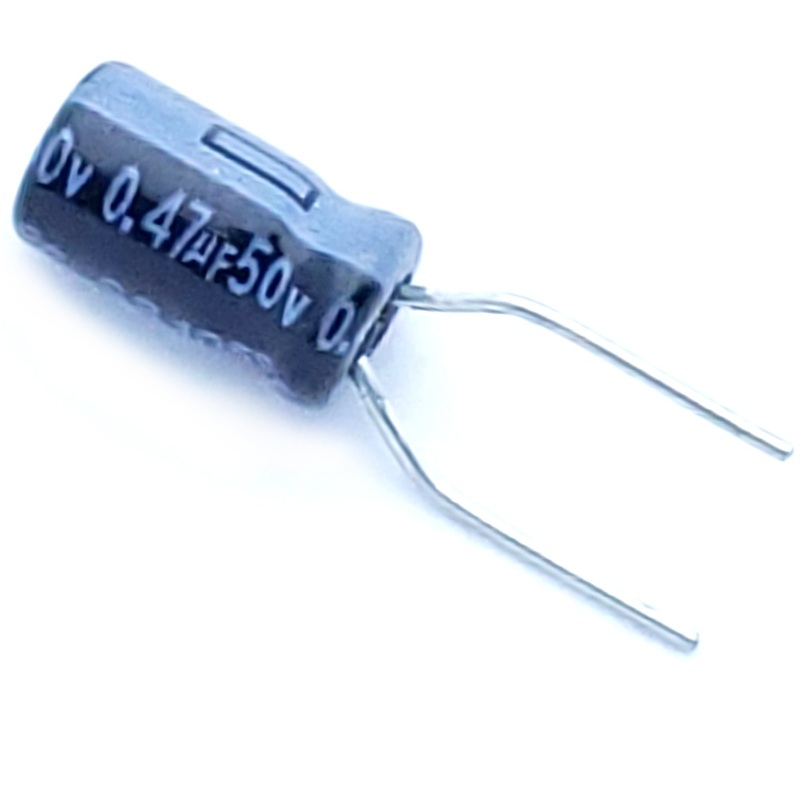 0.47uF 50 Volt Electrolytic Capacitor