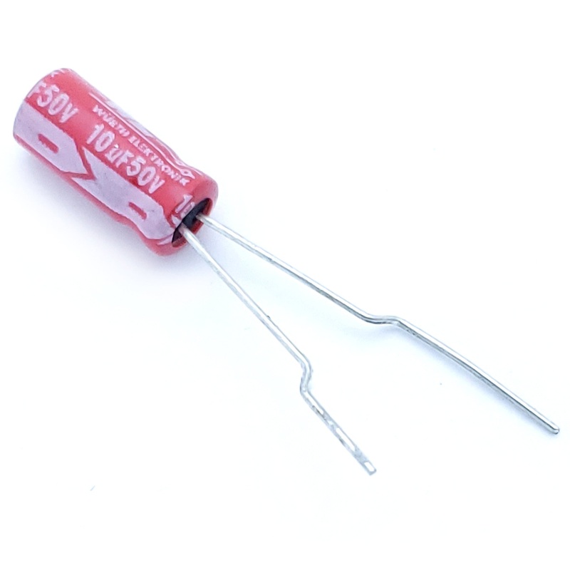 10uF 50 Volt Electrolytic Capacitor