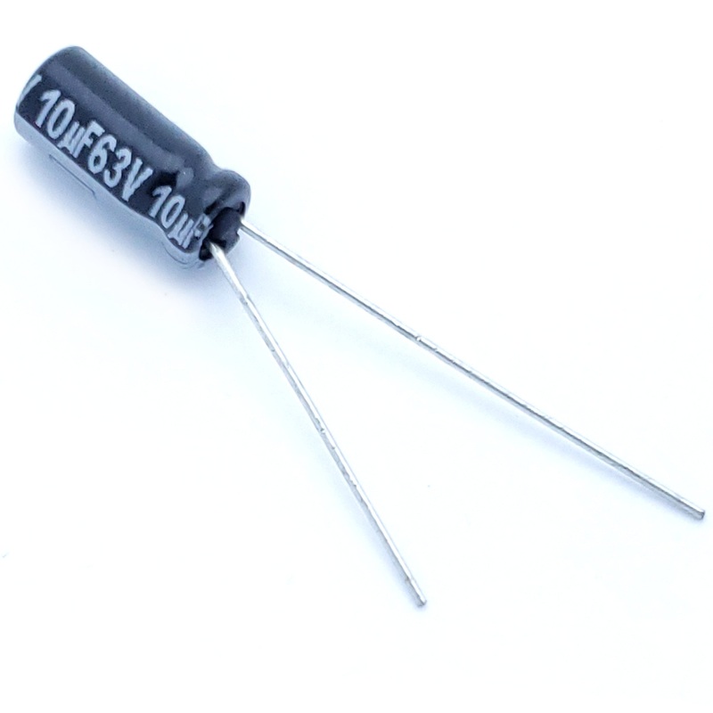10uF 63 Volt Electrolytic Capacitor