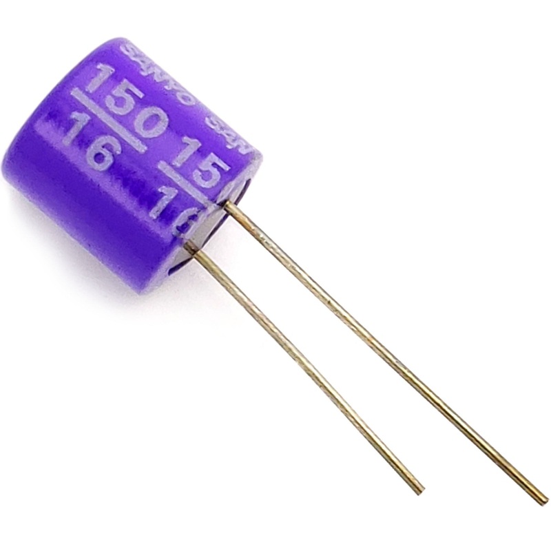 150uF 16 Volt Electrolytic Capacitor