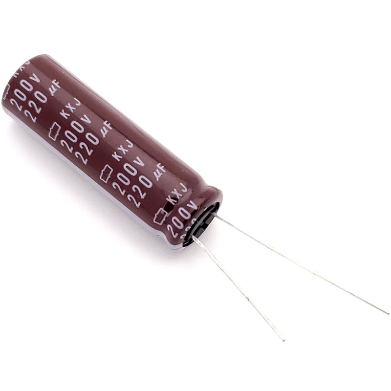 220uF 200 Volt Electrolytic Capacitor
