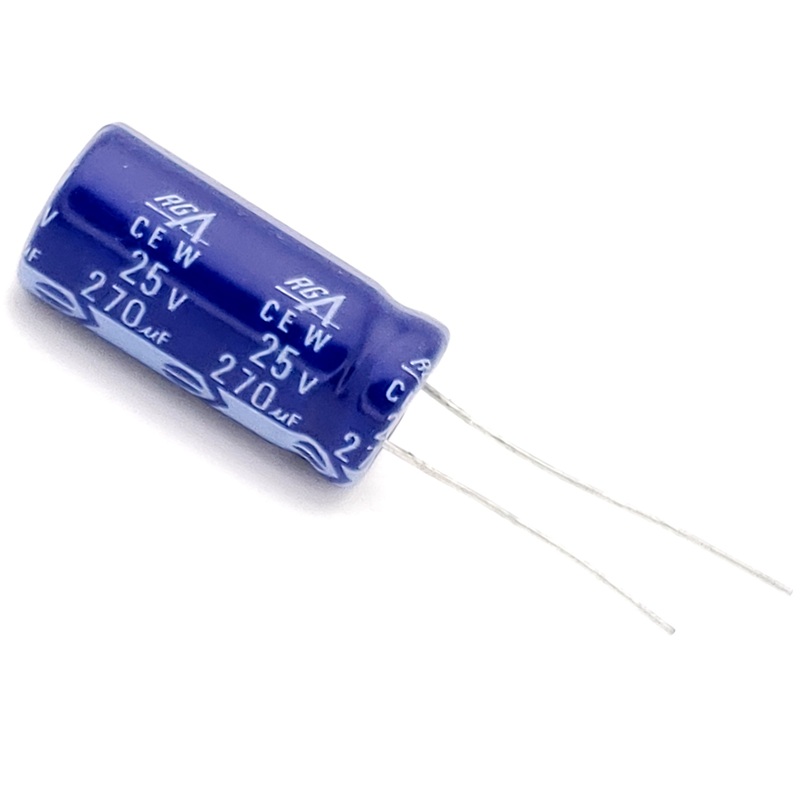 270uF 25 Volt Electrolytic Capacitor