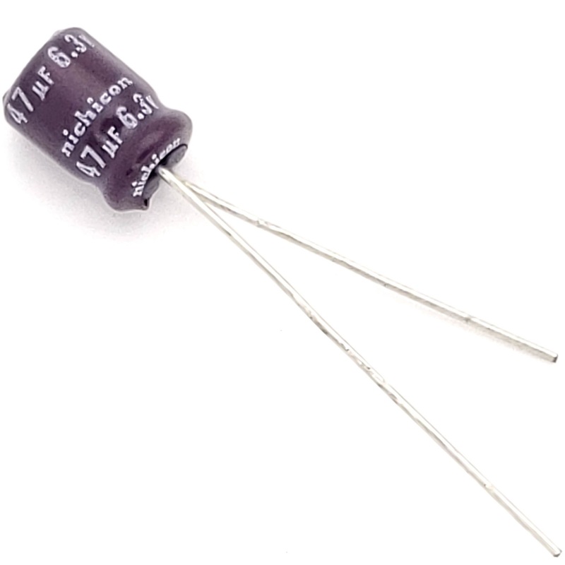 47uF 6.3 Volt Electrolytic Capacitor