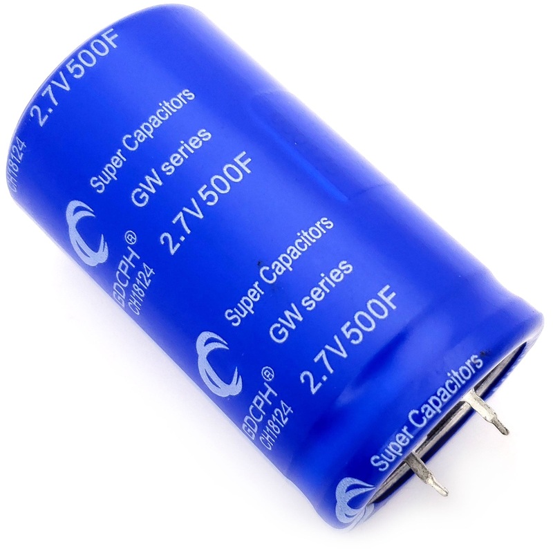 500F (500 Farad) 2.7V Super Capacitor