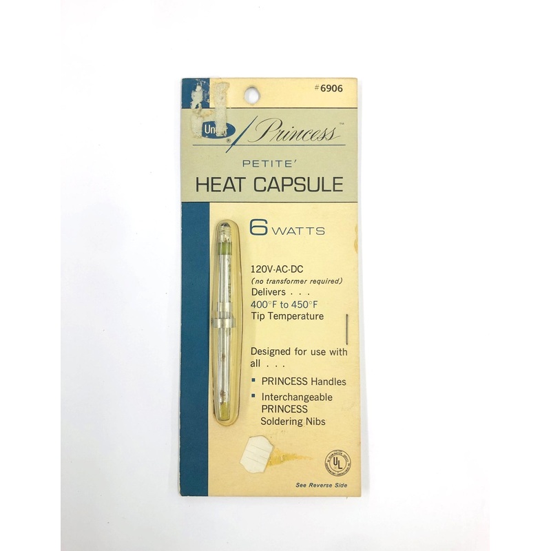 Ungar # 6906, 6 Watt Heat Capsule for 6900 Princess Petite Irons ~ 400F to 450F