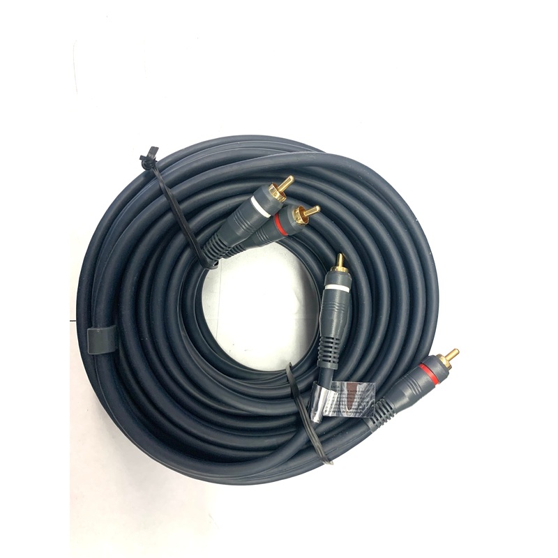 11-1425 Dual Male RCA Plug Dual RCA Male to Male cable 25ft