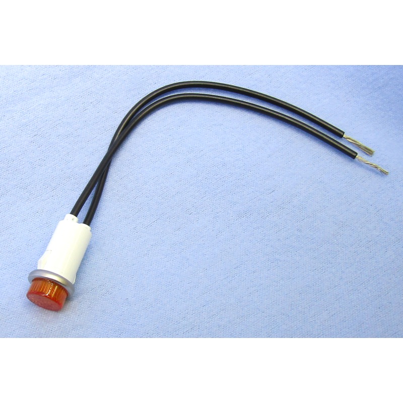 11-2368, Philmore 0.500″ AMBER Indicator, 250V AC NEON Lamp
