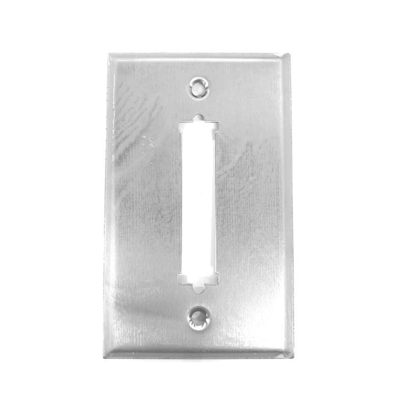 WP-36-1H, Single Hole Steel Wall Plate for 36 Pin Centronics Connectors