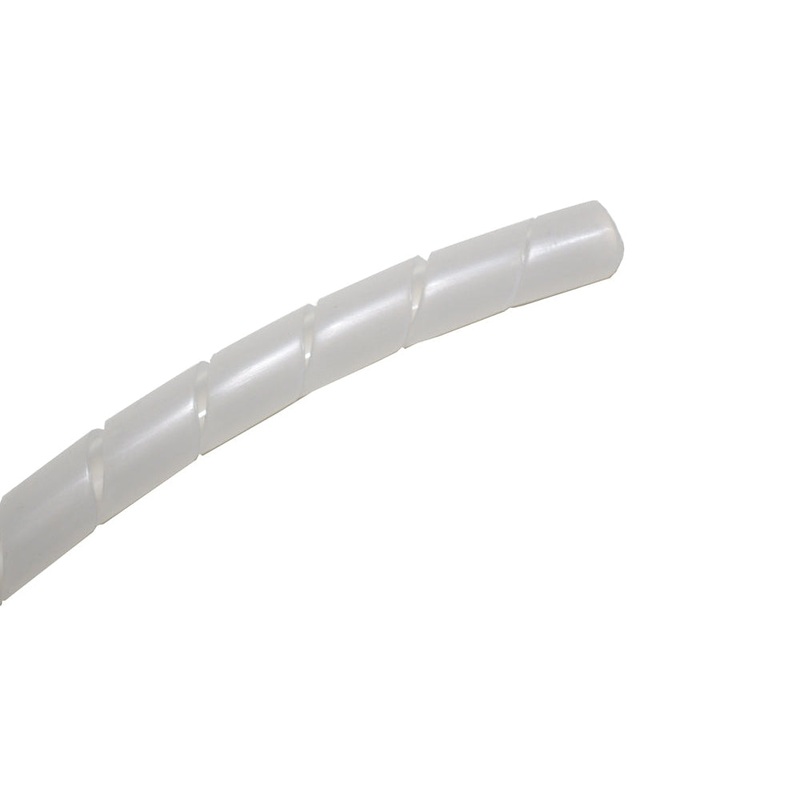 100FT 1/2” Diameter Natural Spiral Wrap, Flexible Wire Covering 100 Foot Length