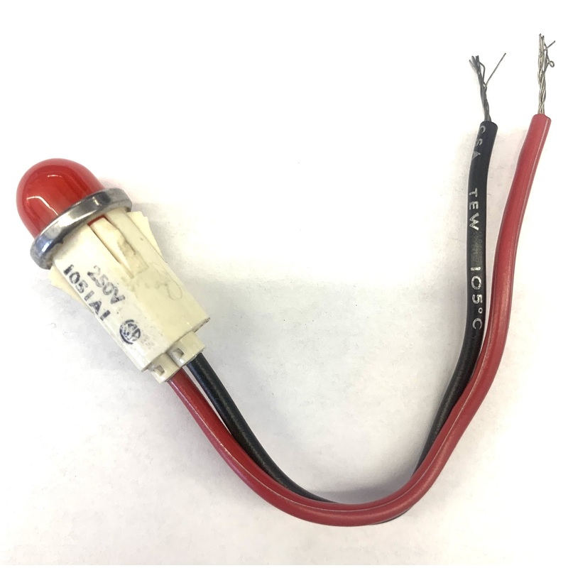 1051A1, VCC Chicago Miniature 250V RED Neon Panel Indicator Lamp ~ 1/2″ Mtg Hole