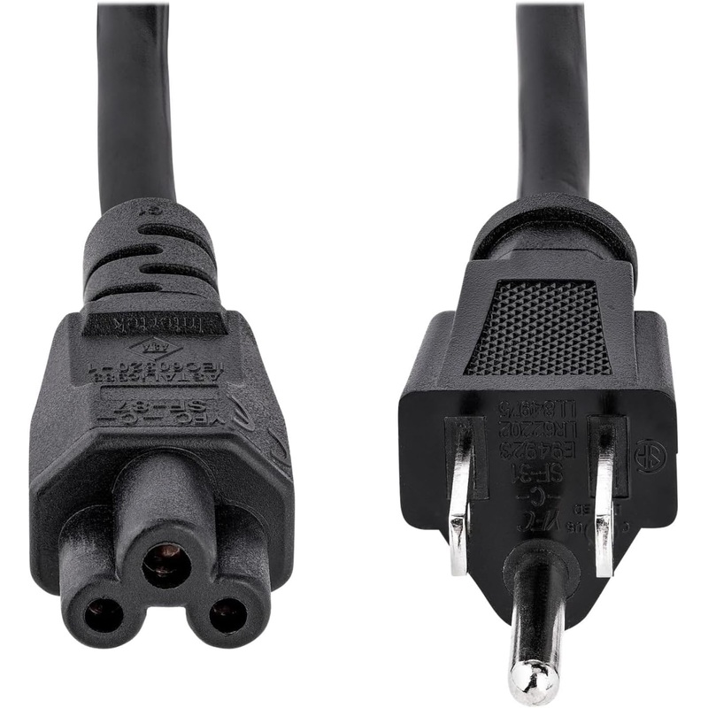 10W1-15201 Mickey Mouse 1FT 5-15P to IEC-C5 18agw 10A SVT 3 Prong Black