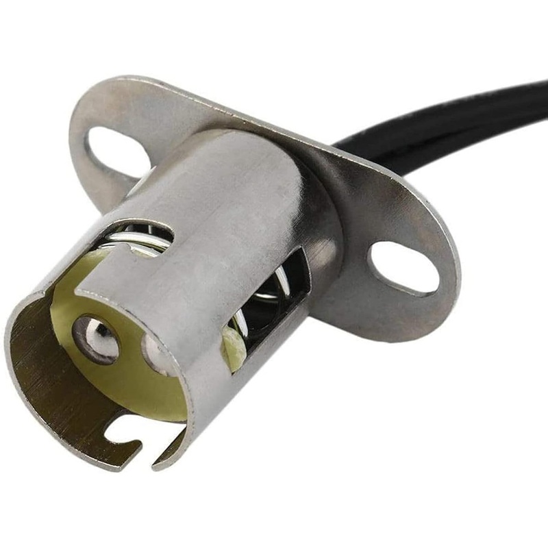 1157-BAY15D, MVO BAY15D 2-Pin Off-Set LED or Incandescent Lamp Socket w/ Wires