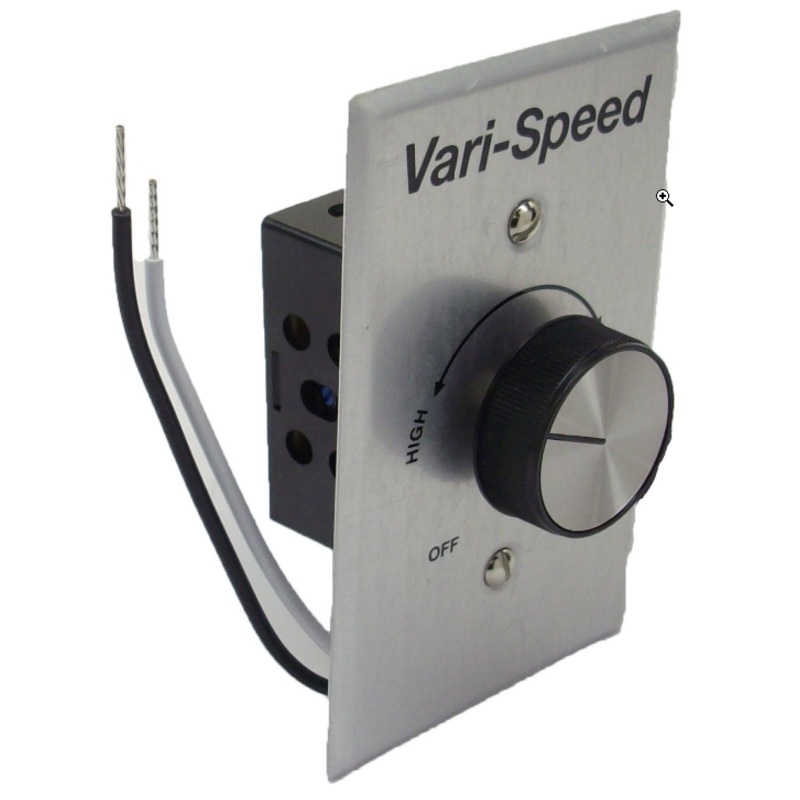 120V 6A Fan Speed Control 1 gang with metal faceplate