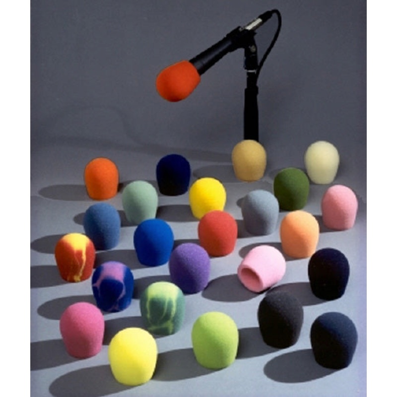 WindTech 300 Blue, Medium Size Windscreen for Straight Ball Type Microphones