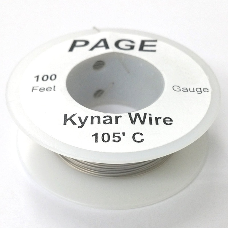 100′ Page 28AWG GREY KYNAR Insulated Wire Wrap Wire 100 Foot Roll ~ Made In USA