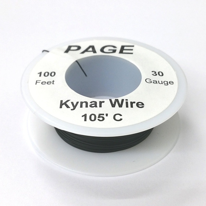 100′ Page 30AWG BLACK KYNAR Insulated Wire Wrap Wire 100 Foot Roll ~ Made In USA