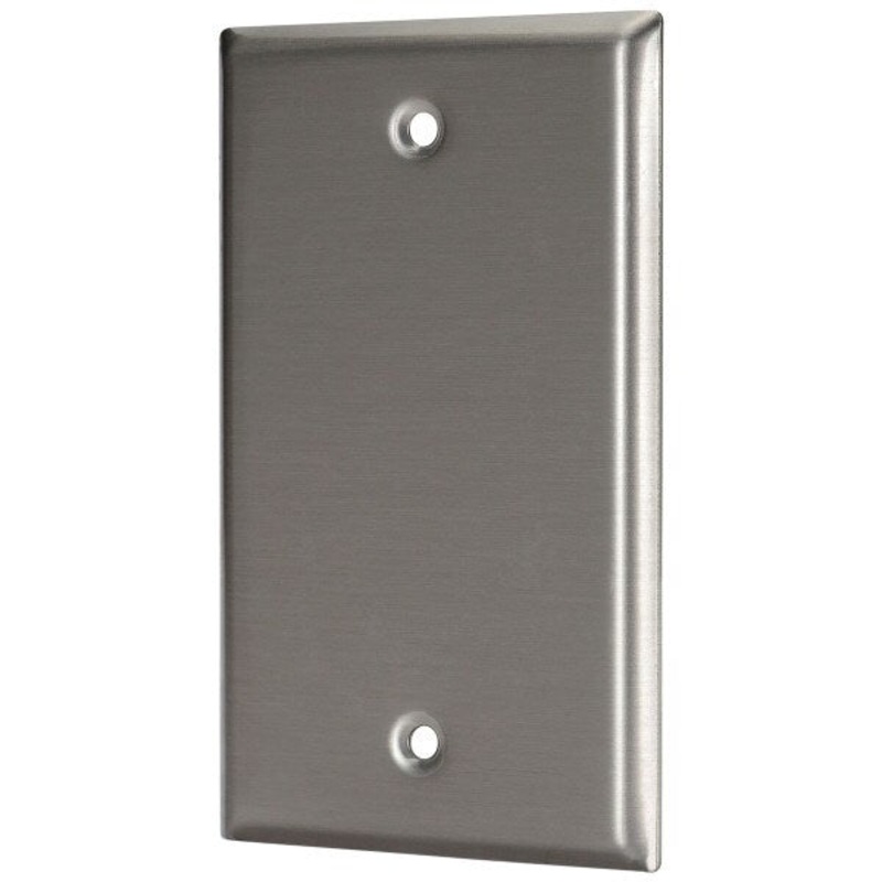 WP1000, ProCo Single-Gang Blank Wall Plate, Stainless