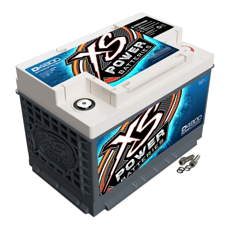 XS Power D4800 12 Volt AGM 3000 Amp Sealed Car Audio Battery/Power Cell+Terminal