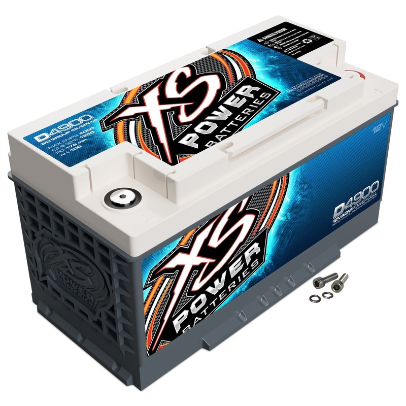 XS Power D4900 12 Volt AGM 4000 Amp Sealed Car Audio Battery/Power Cell+Terminal