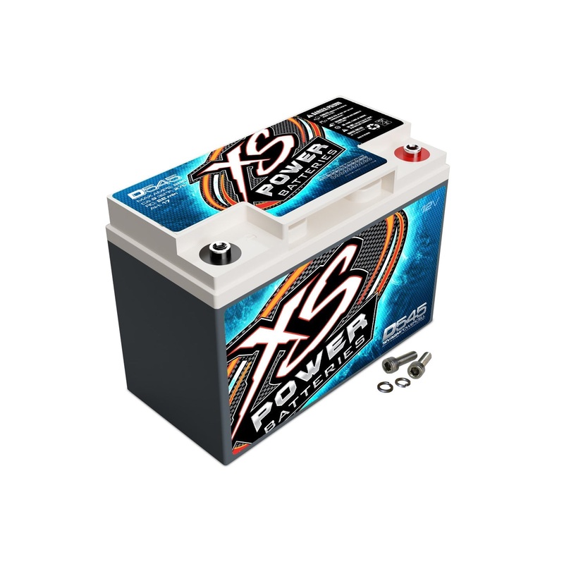 XS Power D545 12 Volt AGM 800 Amp Sealed Car Audio Battery/Power Cell+Terminals