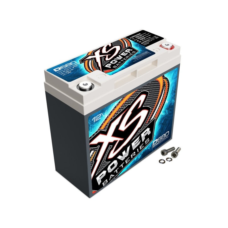 XS Power D680 12 Volt AGM 1000 Amp Sealed Car Audio Battery/Power Cell+Terminals