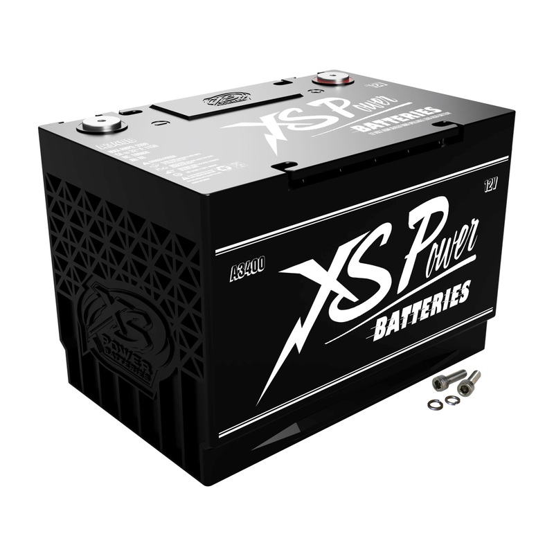 XS Power Vintage A3400 12V AGM 3300 Amp Car Audio Battery/Cell+M6 Terminals