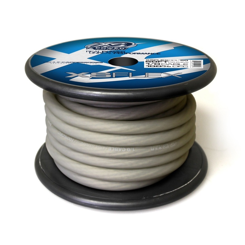 XS Power XS FLEX Clear 1/0 AWG Power/Ground Cable