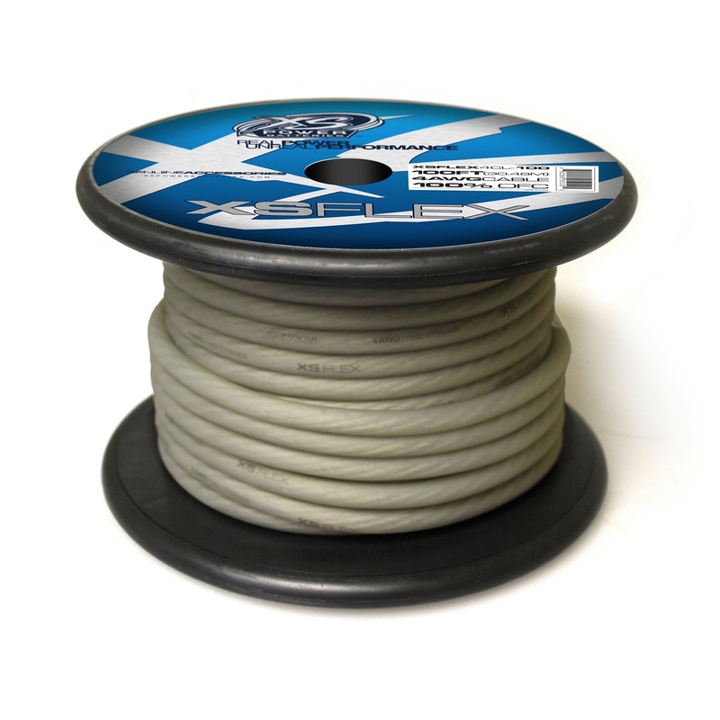 XS Power XS FLEX Clear 4 AWG Power/Ground Cable