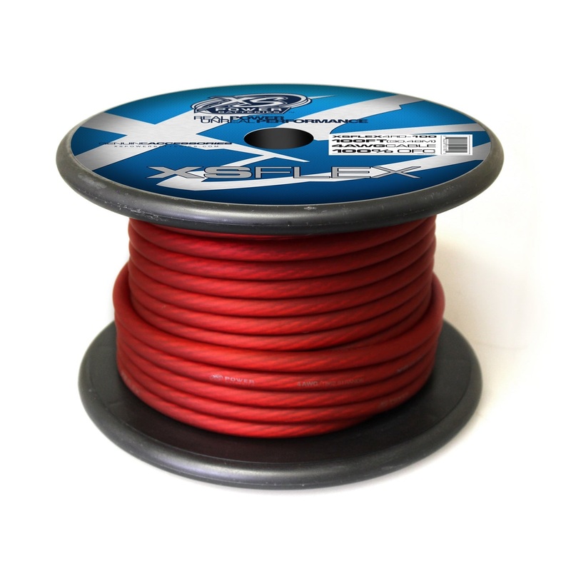 XS Power XS FLEX Red 4 AWG Power/Ground Cable