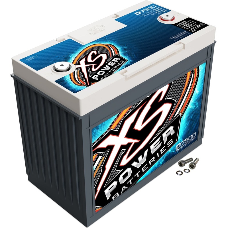XS Power D7500 12 Volt AGM 6500 Amp Sealed Car Audio Battery/Power Cell+Terminal