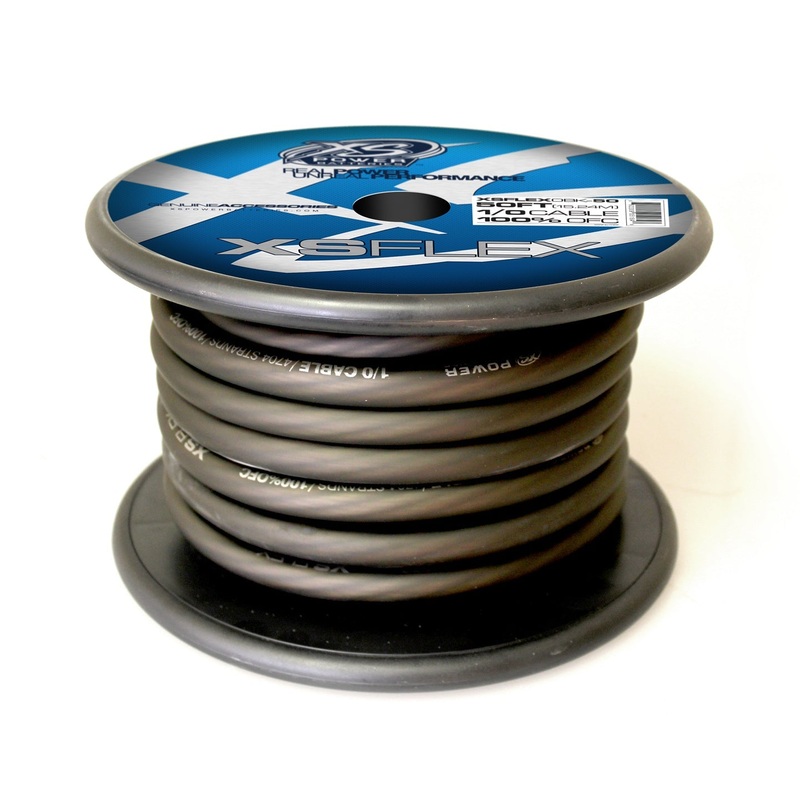 XS Power XS FLEX Black 1/0 AWG Power/Ground Cable