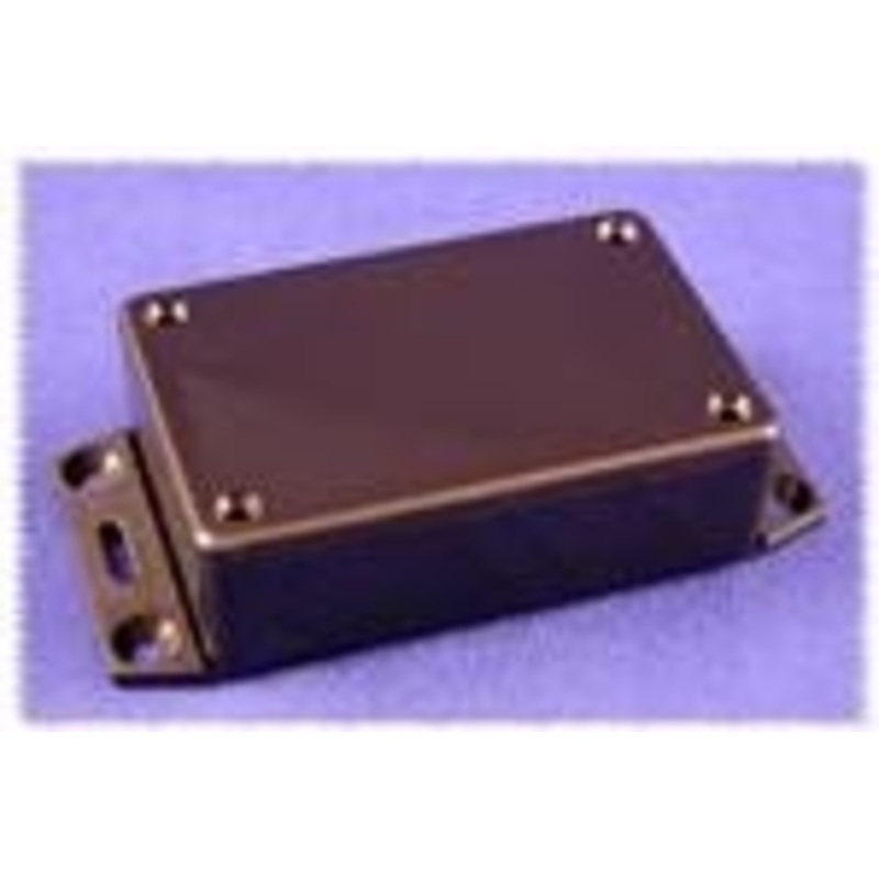 1591SF2BK Enclosures, Boxes, & Cases 4.3 x 3.2 x 1.6 Blk w/bottom flange (1 piece)