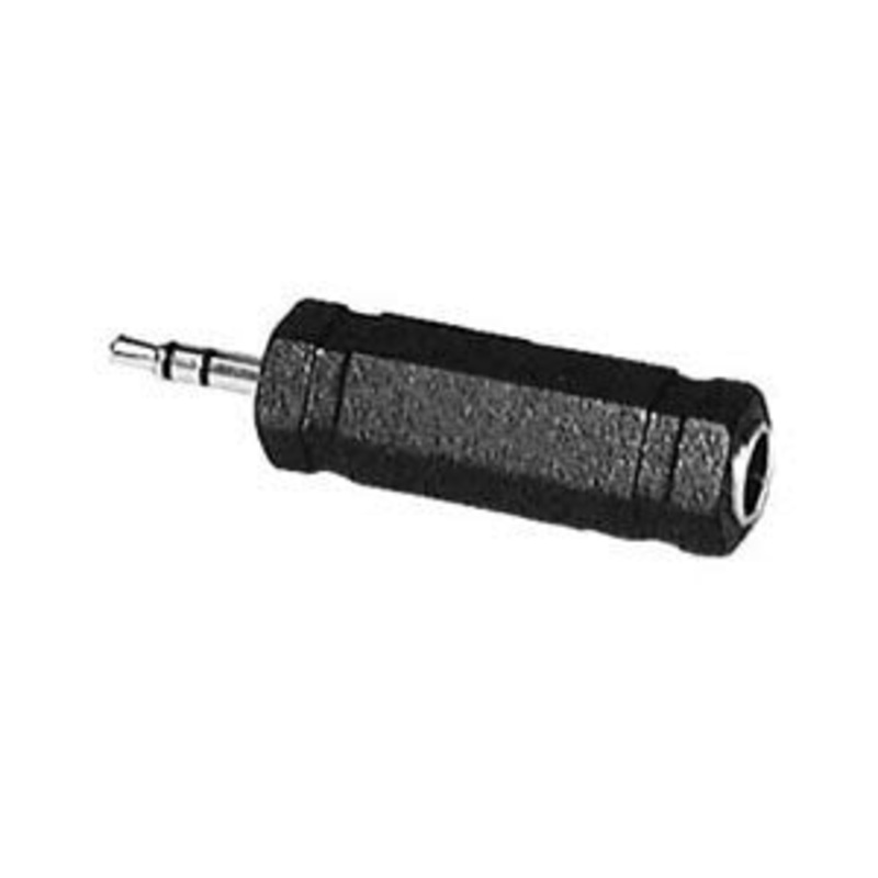 1/4″ Stereo Female to Male 1/8″ Phone Plug Adapter : 558A