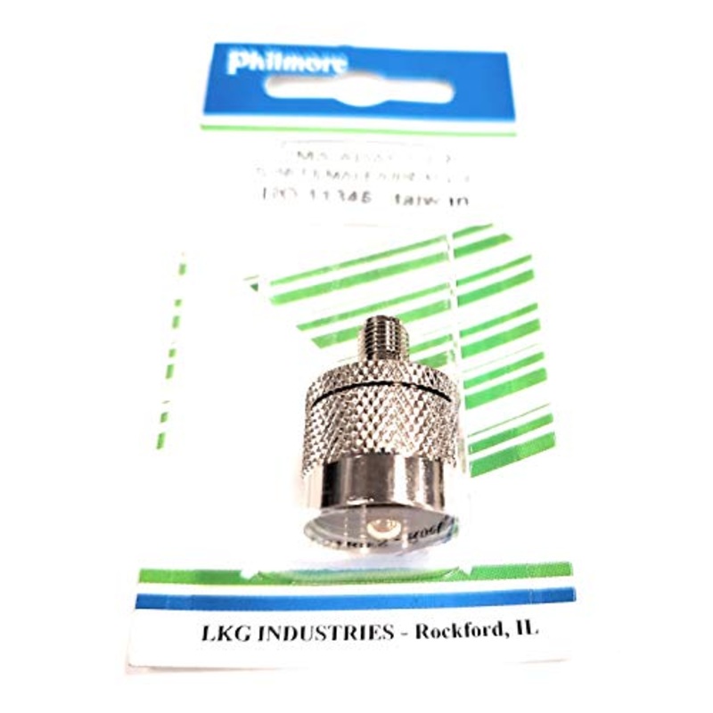11345 LKG PHILMORE UHF Male to SMA Female Adapter for Amateur Radio