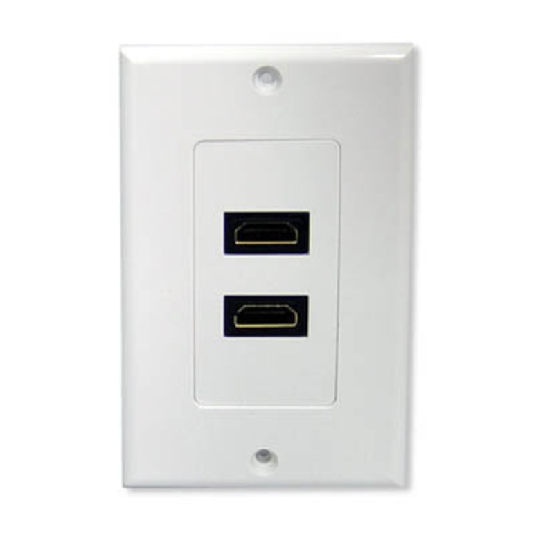 02857 – WALL PLATE HDMI 2PORT PLASTIC