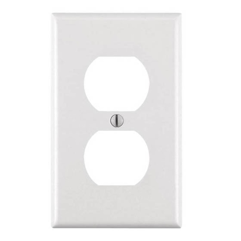 052-6714-2 – WALL PLATE ELECT 2POS PLAS WHITE  (10 pcs/pkg)