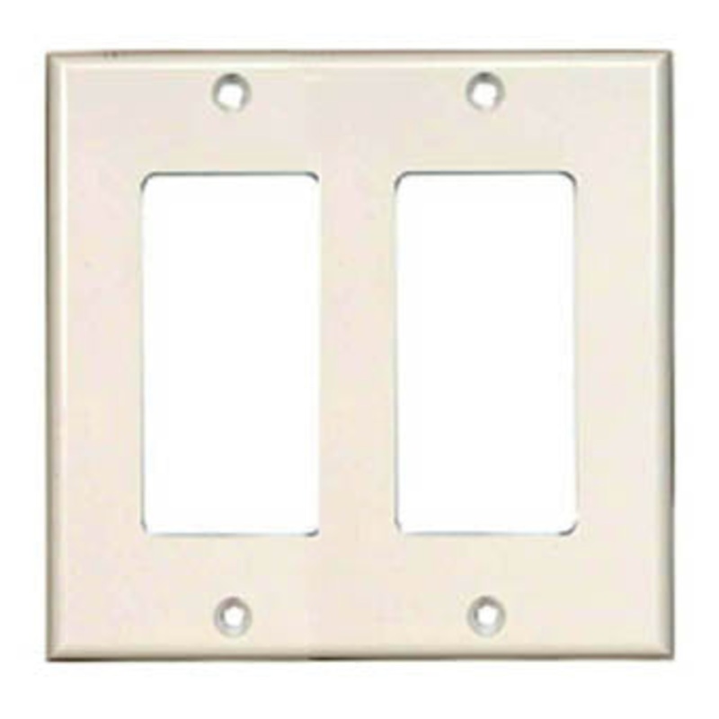 052-6995-2 – WALL PLATE DECORA ELECT 2POS WHT PLASTIC (10 pcs/pkg)